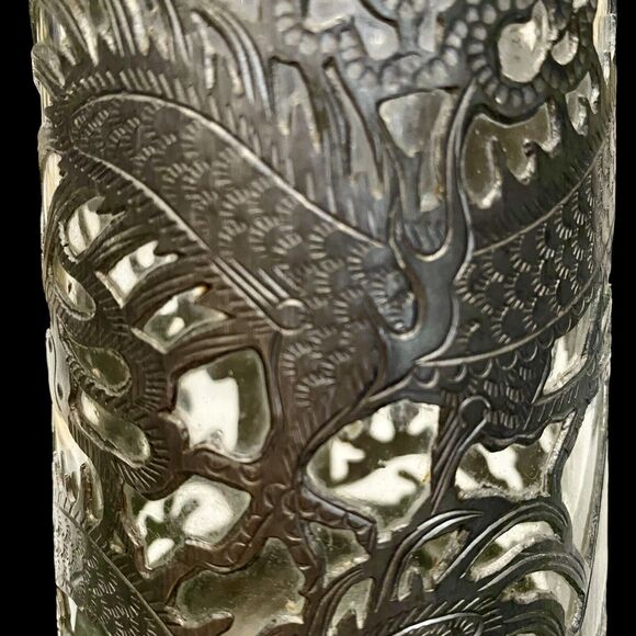Asian Dragon Pewter Tankard Ngan Winghing 16 Oz Decorated Glass Lined Korea Vtg - Picture 4 of 14